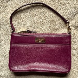 Cole Haan Purple Leather Wristlet